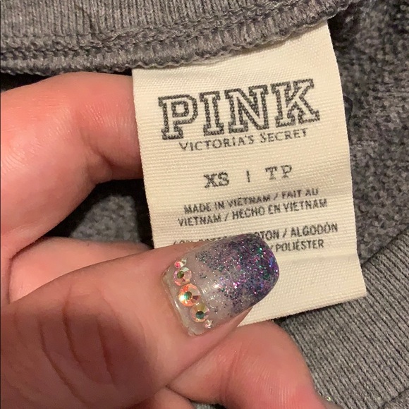 PINK crew neck sweater with cheetah print - Picture 4 of 4